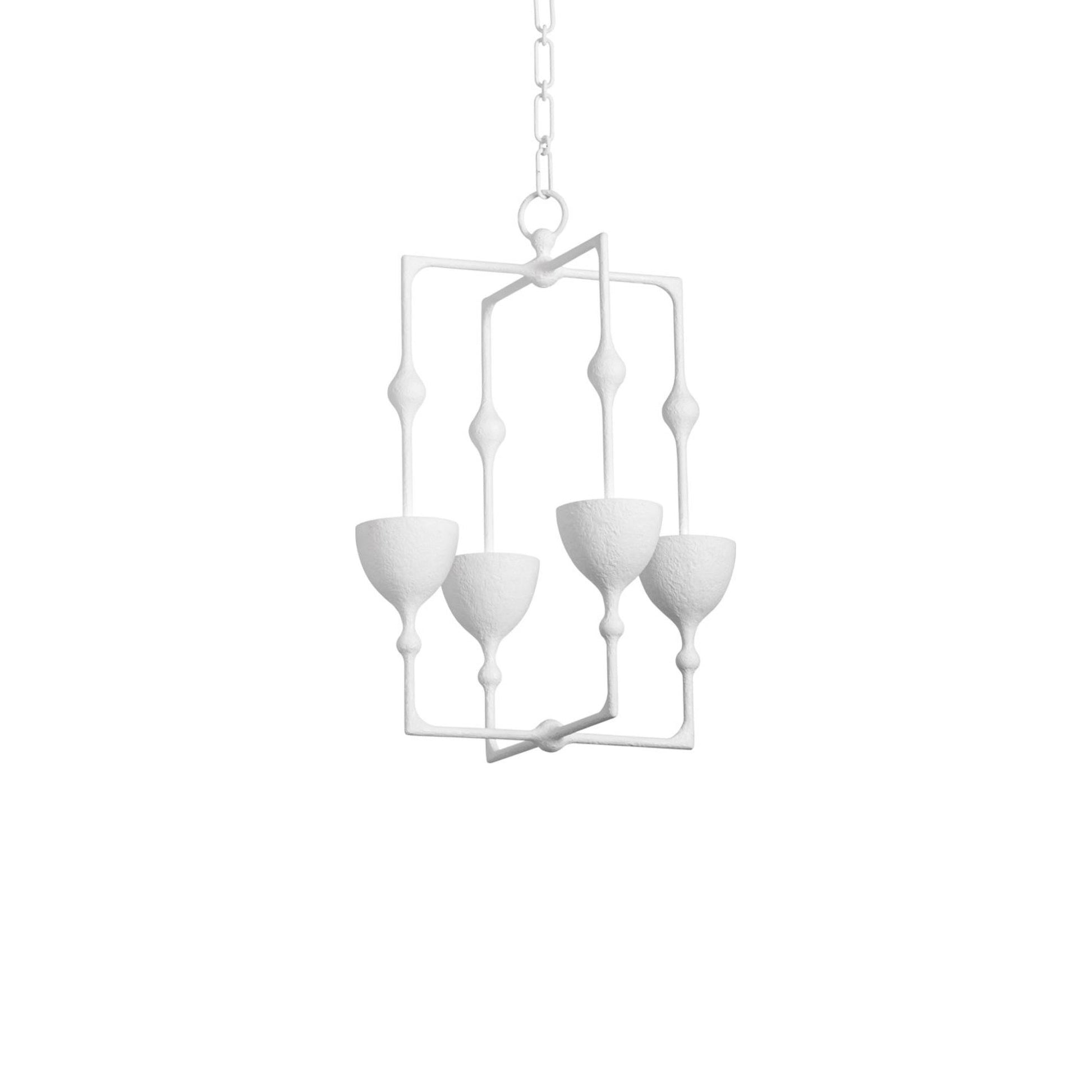 Antalya LED Pendant Light in Gesso White (Small).