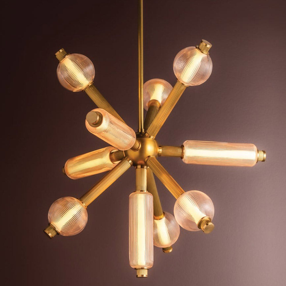 Atom LED Chandelier in Detail.
