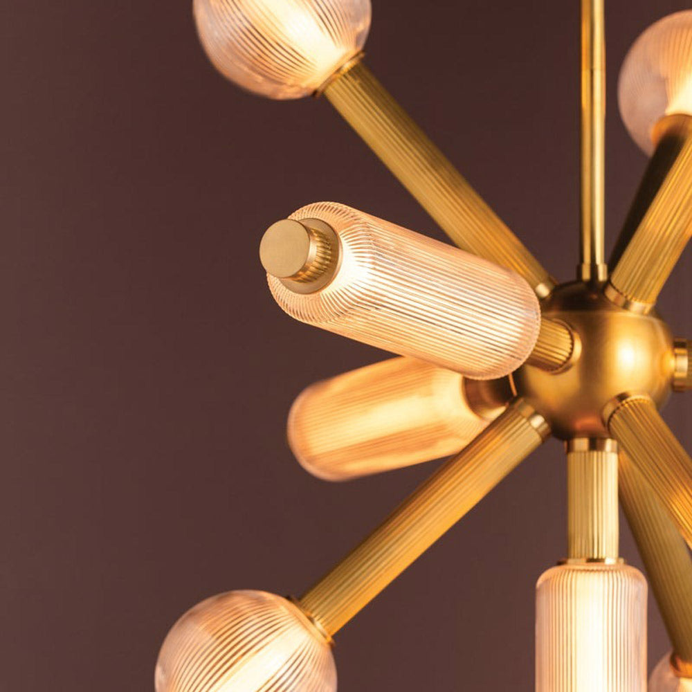 Atom LED Chandelier in Detail.