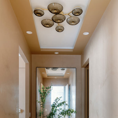 Birmingham LED Flush Mount Ceiling Light in hallway.