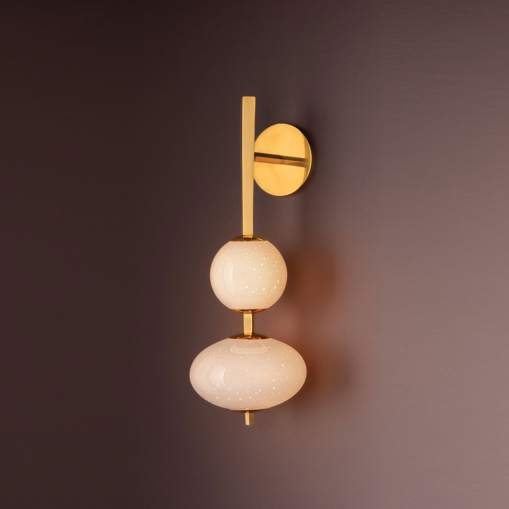 Charoite LED Wall Light in Detail.