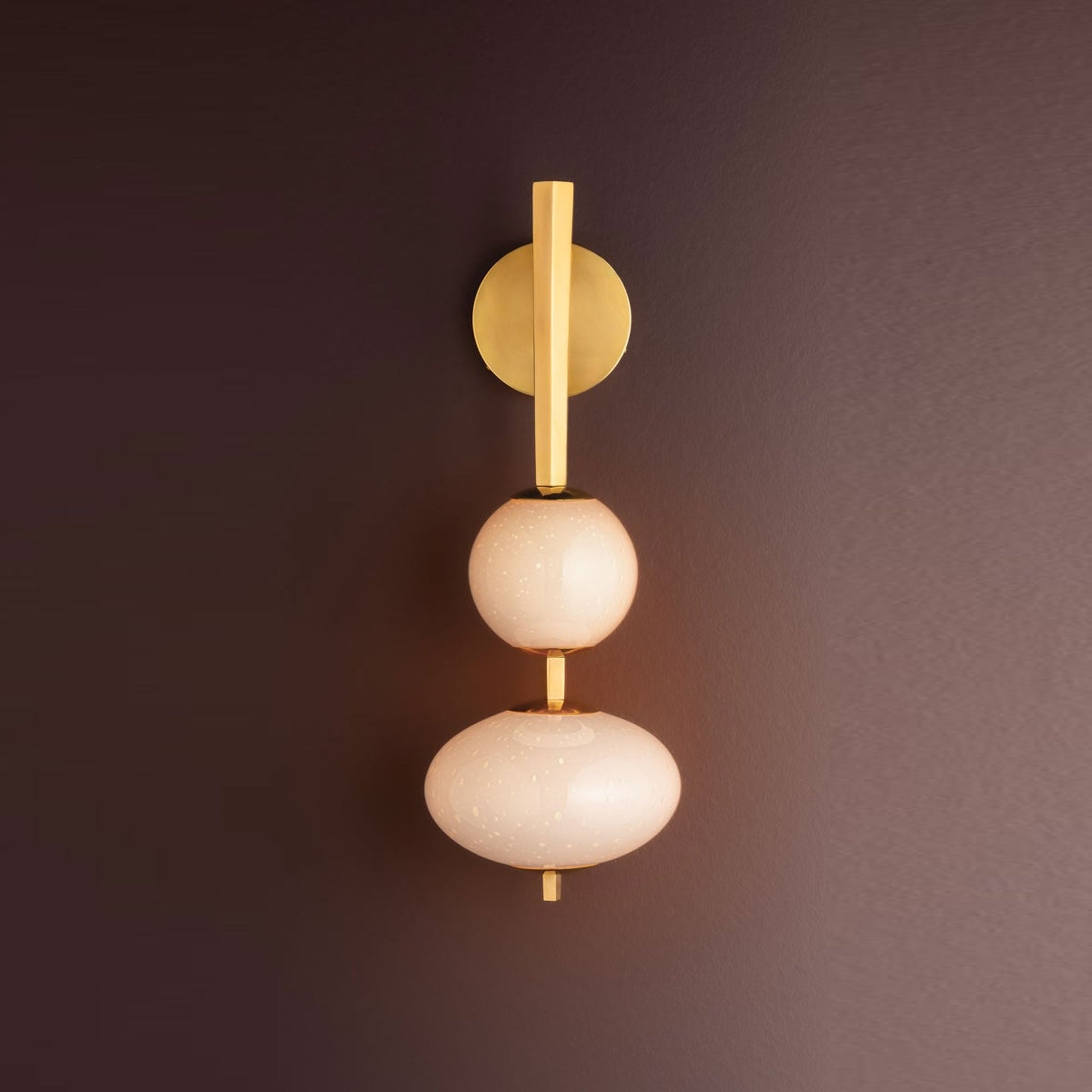Charoite LED Wall Light in Detail.