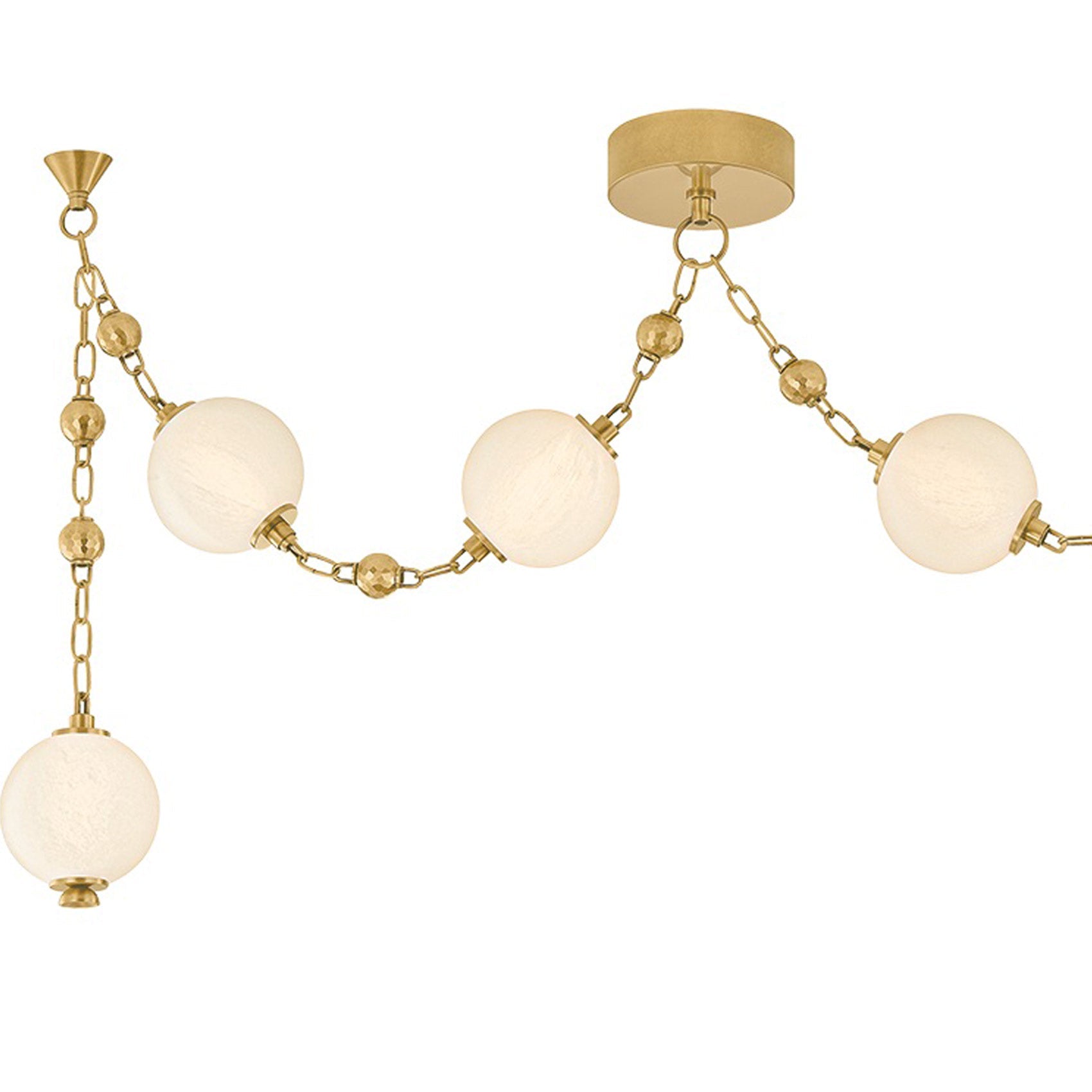 Corda LED Linear Chandelier in Detail.