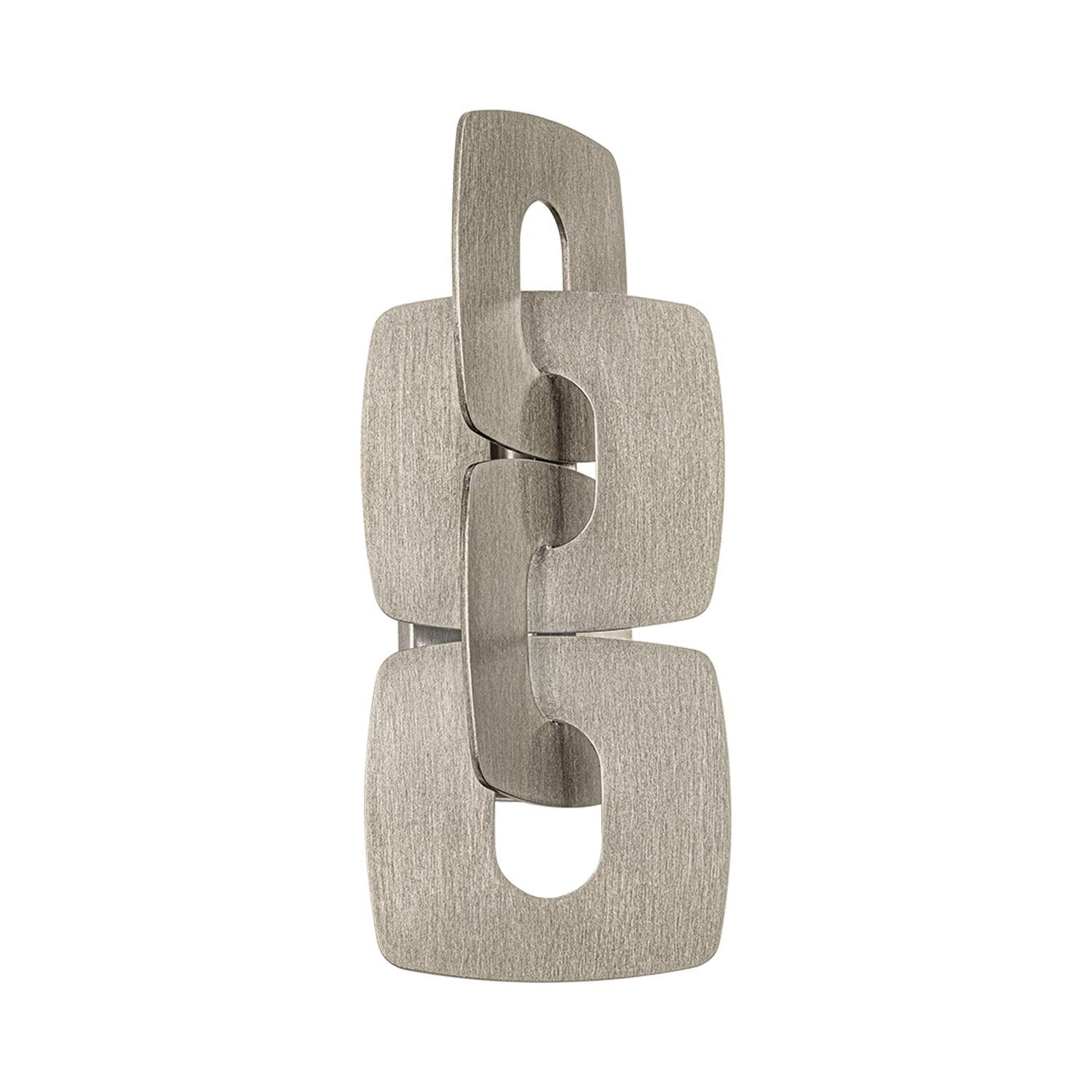 Trentino Wall Light in Stria Silver Leaf.