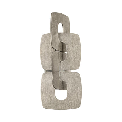 Trentino Wall Light in Stria Silver Leaf.