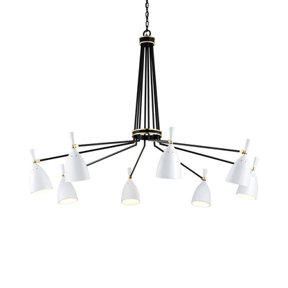Utopia LED Chandelier in Soft Black (8-Light).