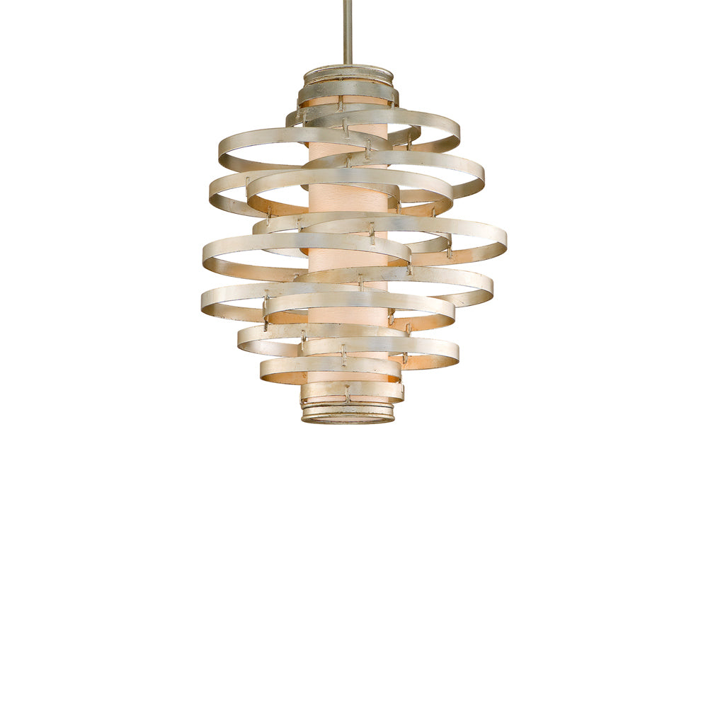 Vertigo Chandelier in Modern Silver Leaf (Small).
