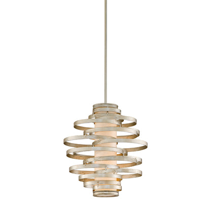 Vertigo Pendant Light in Modern Silver Leaf (Medium).