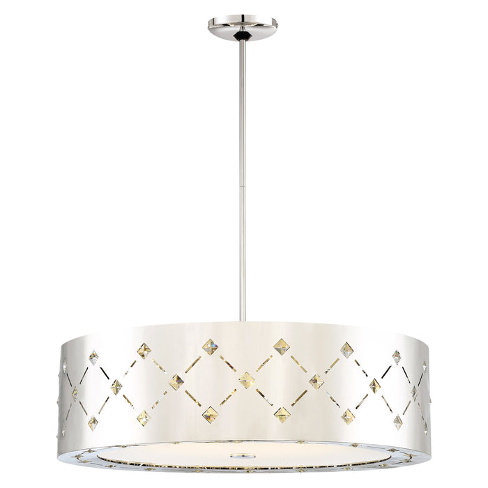 Crowned LED Pendant Light in Large.