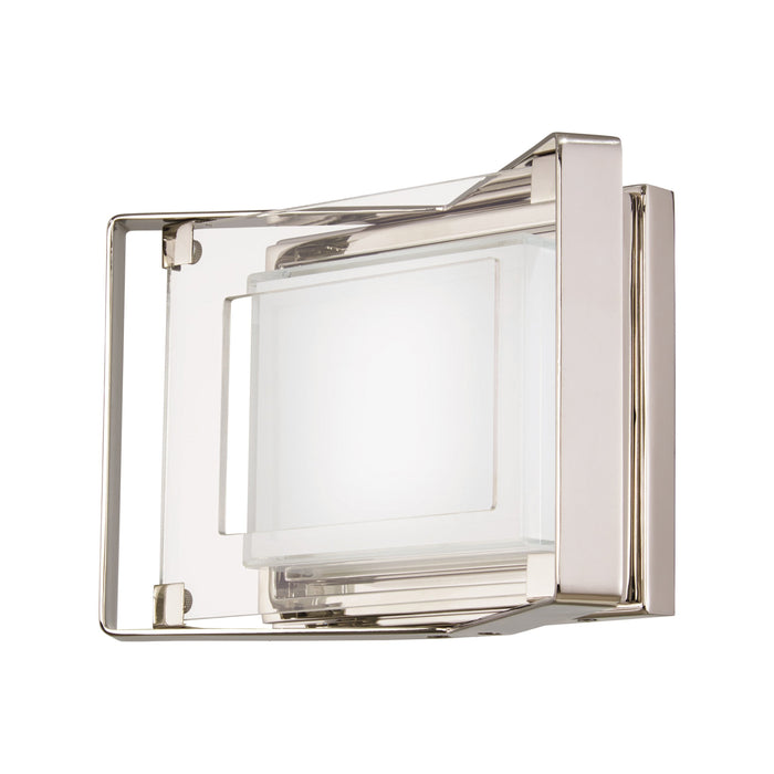 Crystal Clear LED Bath Vanity Light in Small.