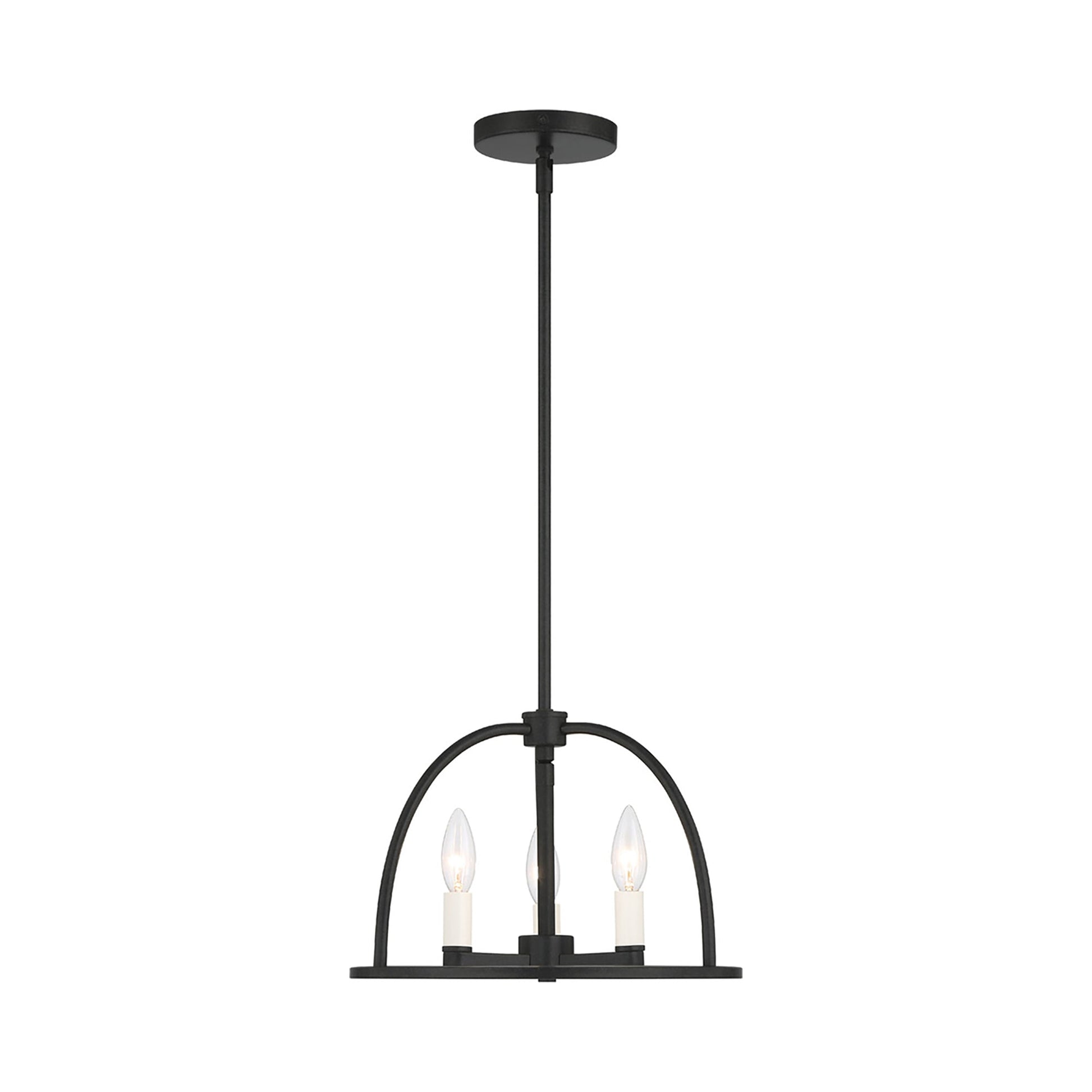 Abbott Chandelier in Black (3-Light).