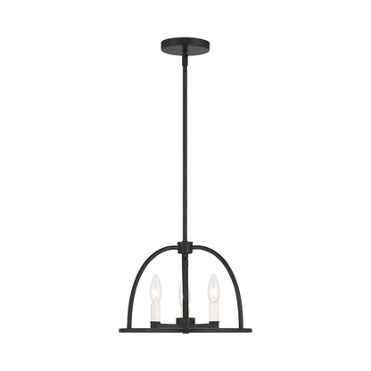 Abbott Chandelier in Black (3-Light).
