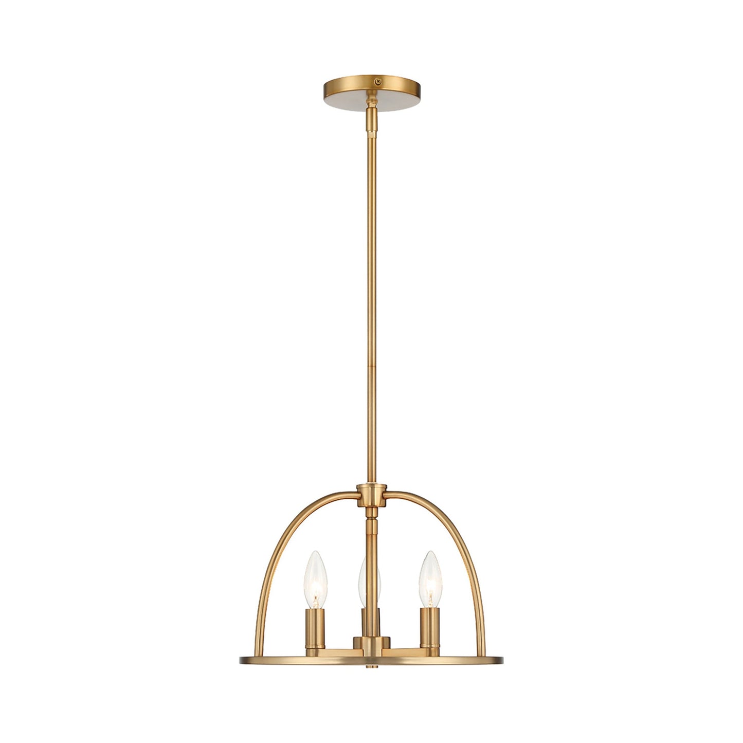 Abbott Chandelier in Vibrant Gold (3-Light).