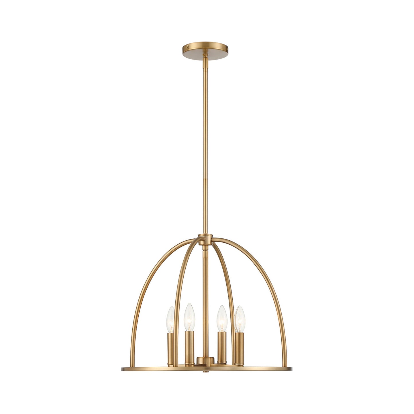 Abbott Chandelier in Vibrant Gold (4-Light).