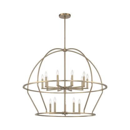 Abbott Chandelier in Vibrant Gold (15-Light).