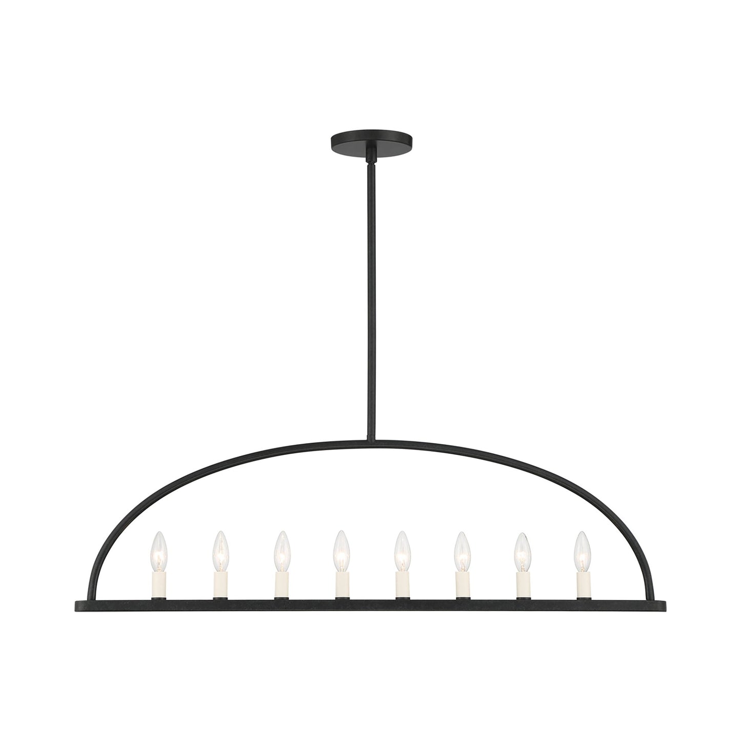 Abbott Linear Chandelier in Black (8-Light).