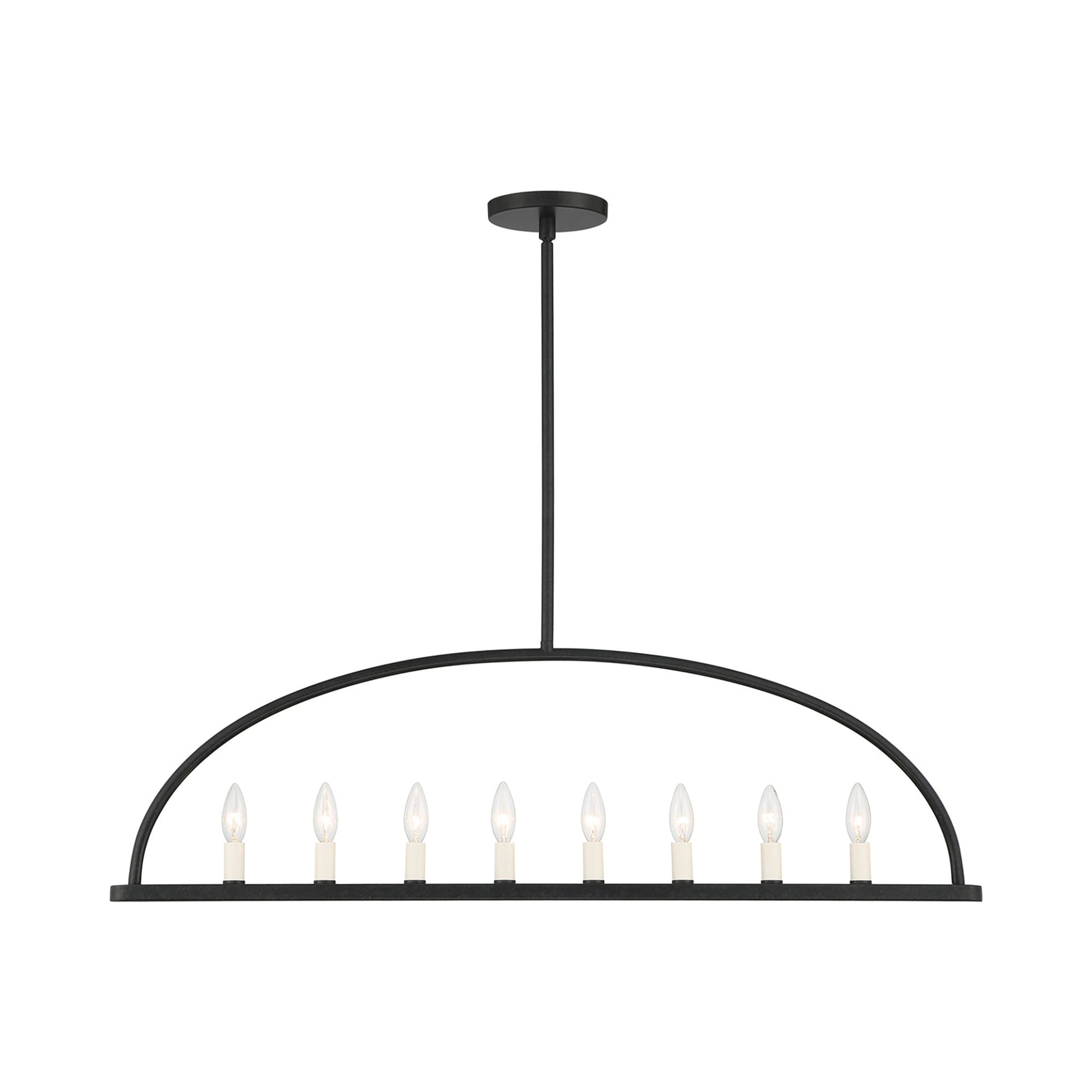 Abbott Linear Chandelier in Black (8-Light).