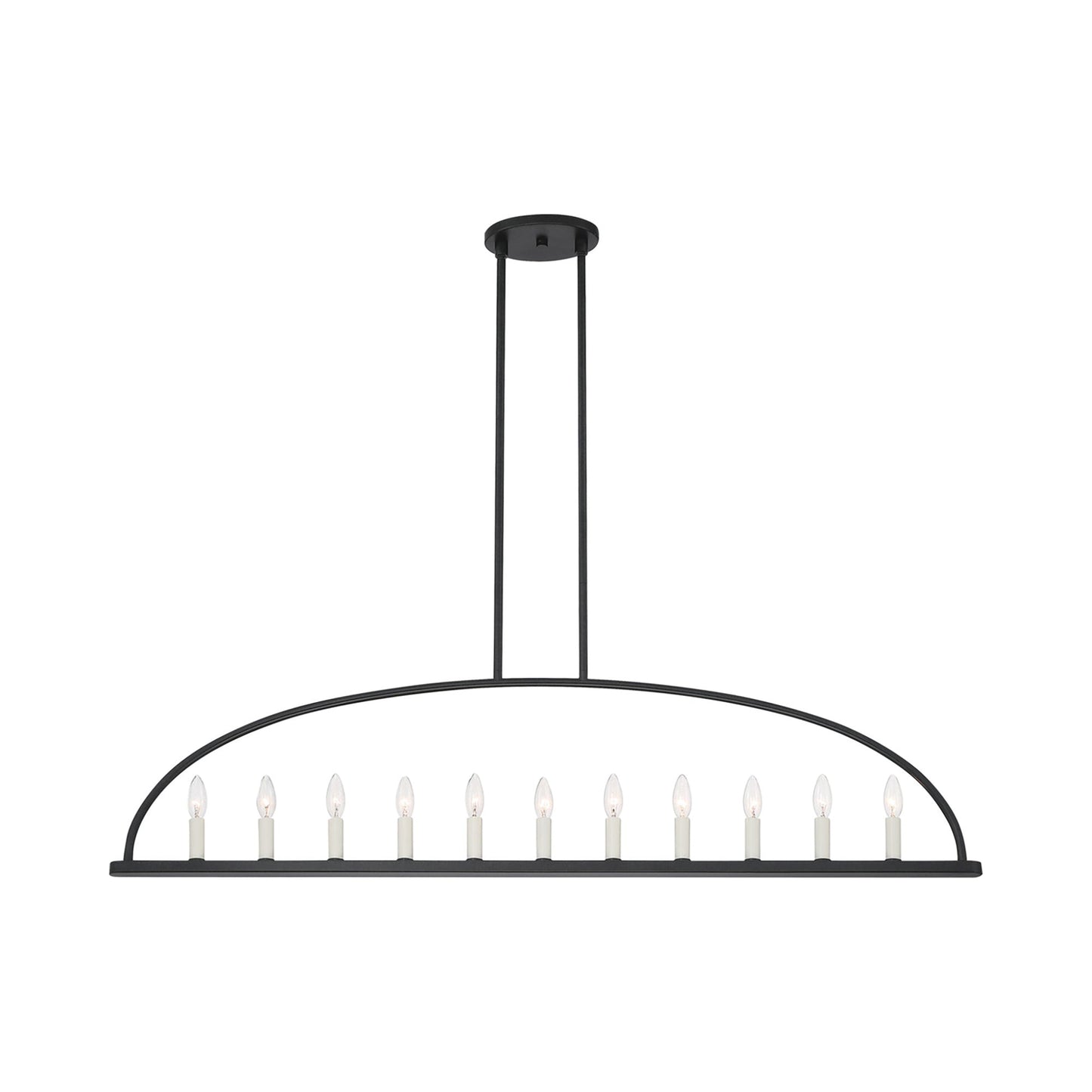 Abbott Linear Chandelier in Black (11-Light).