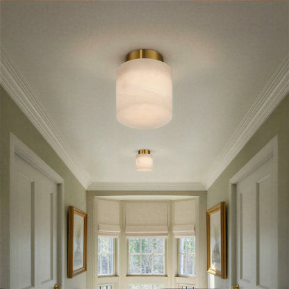 Acme Semi Flush Mount Ceiling Light in hallway.