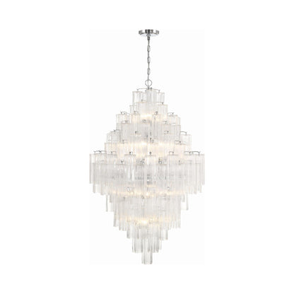 Addis Chandelier in Polished Chrome (Tronchi Glass Clear).