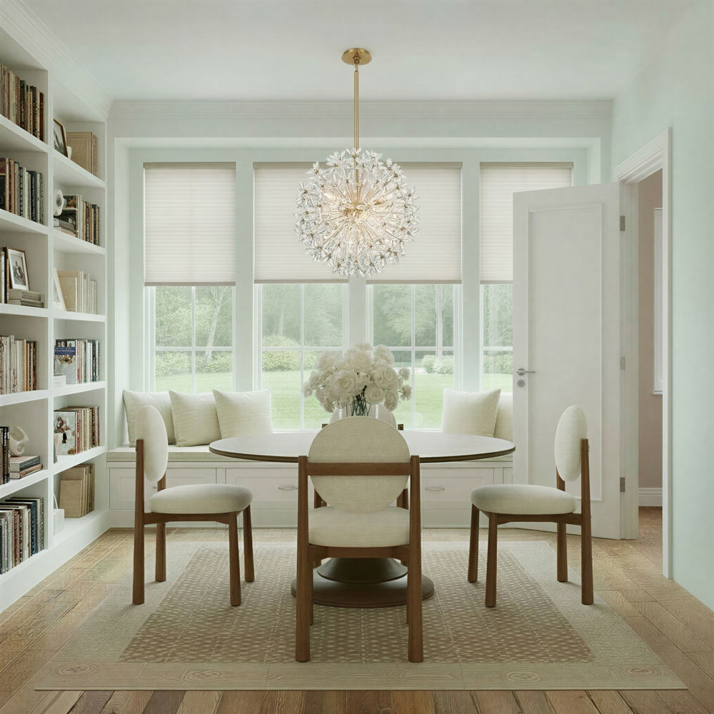 Adley Chandelier in dining room.