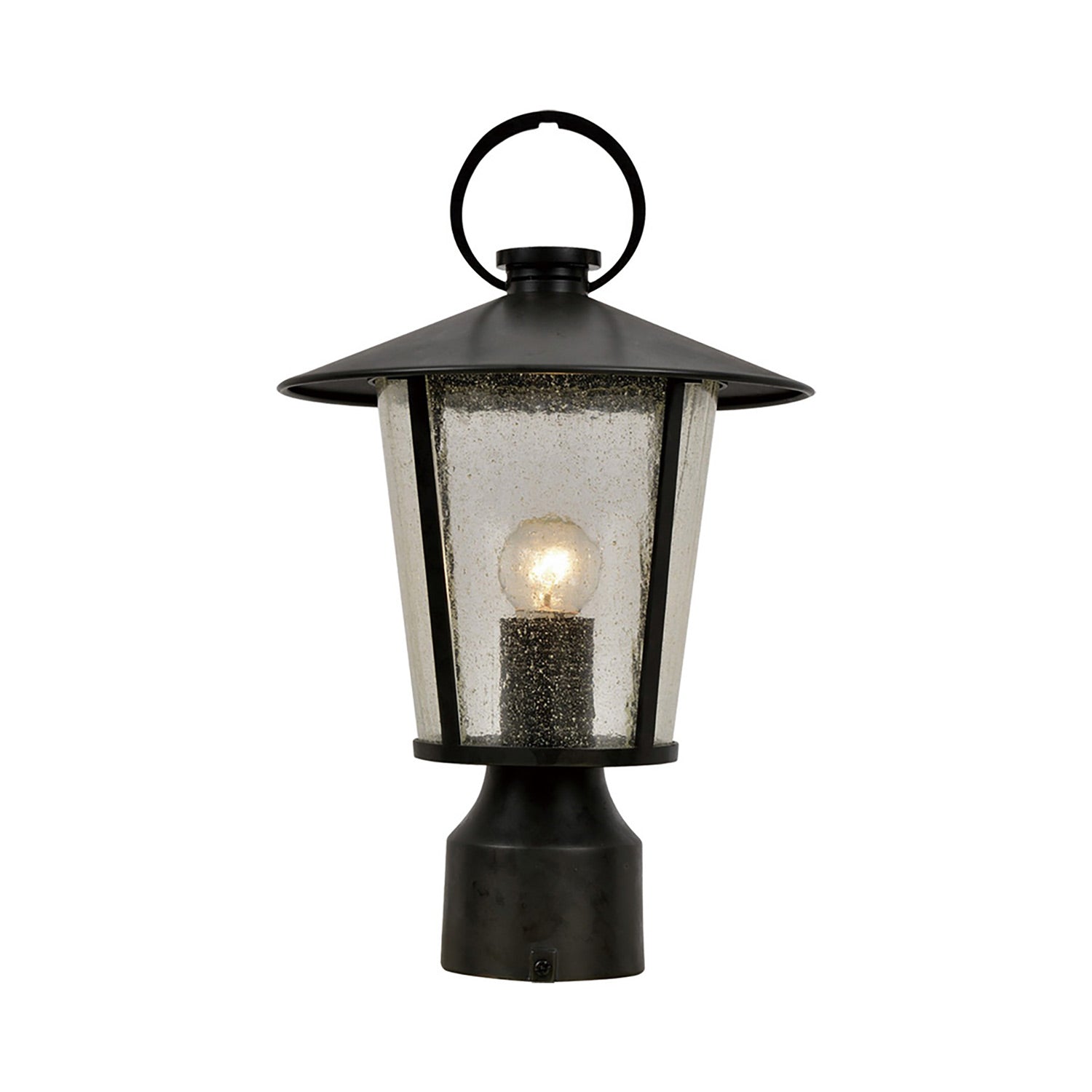 Andover Outdoor Post Light (1-Light/Seeded).