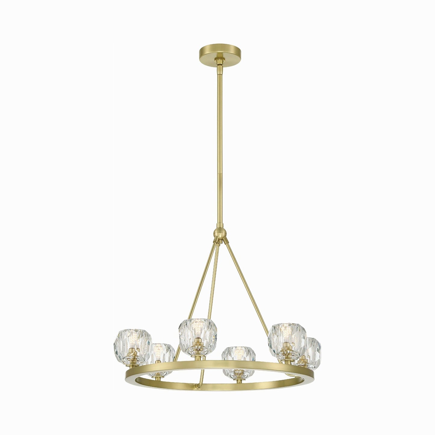 Aragon Chandelier in Crystal shade (6-Light).