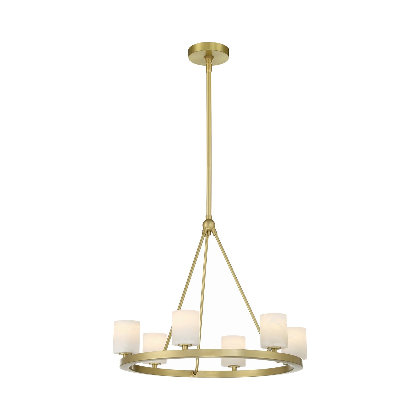 Aragon Chandelier in Stone shade (6-Light).
