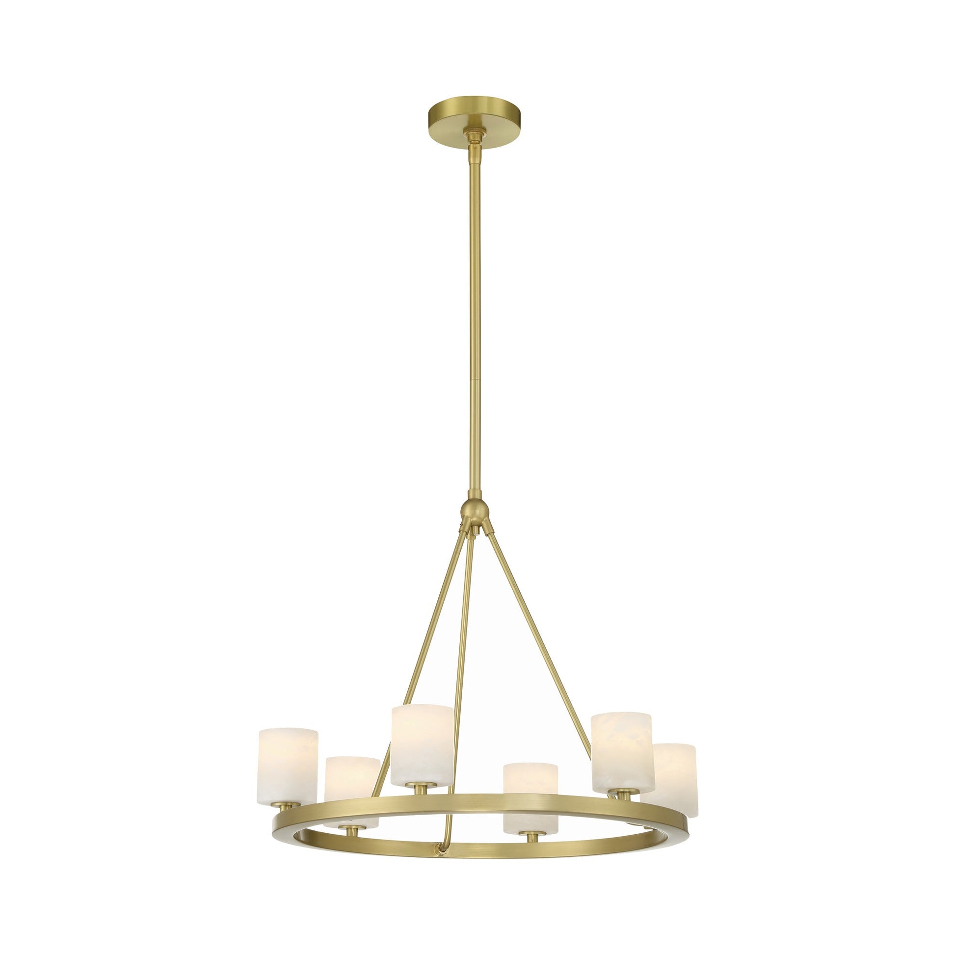 Aragon Chandelier in Stone shade (6-Light).