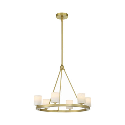 Aragon Chandelier in Stone shade (6-Light).
