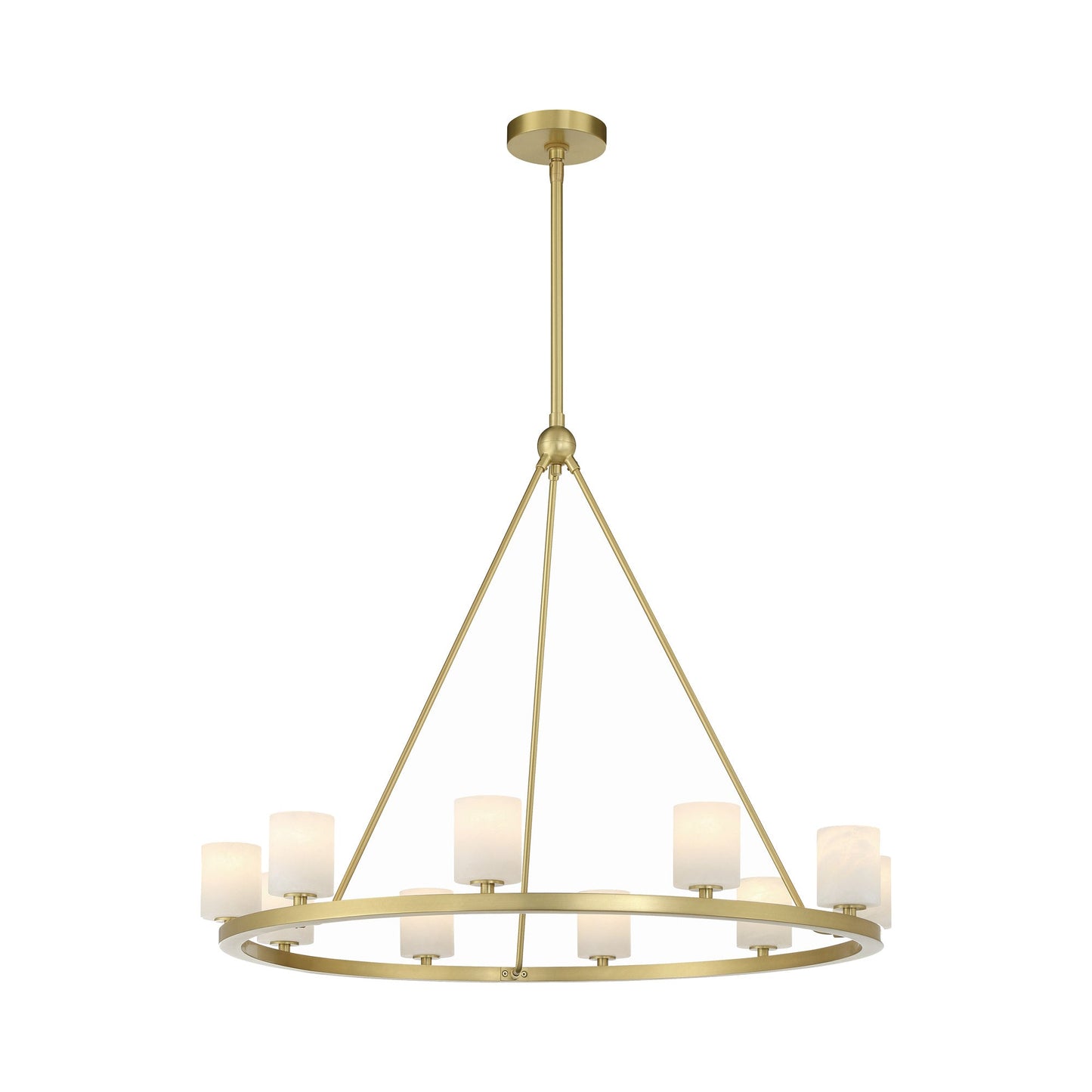 Aragon Chandelier in Stone shade (10-Light).