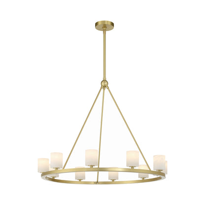Aragon Chandelier in Stone shade (10-Light).