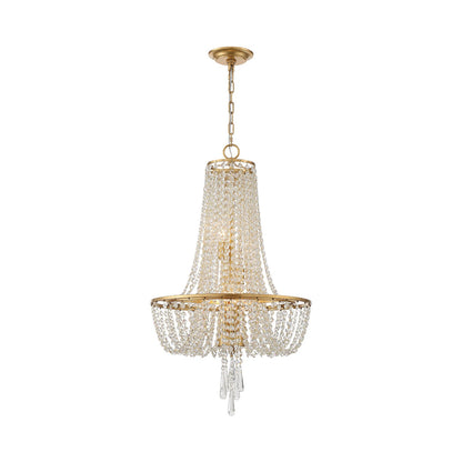 Arcadia Chandelier in Antique Gold (4-Light).