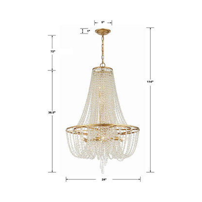 Arcadia Chandelier - line drawing.