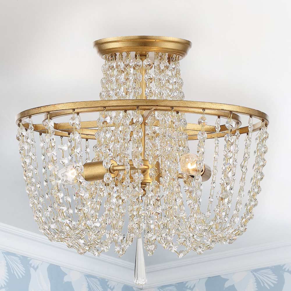 Arcadia Semi Flush Mount Ceiling Light in Detail.