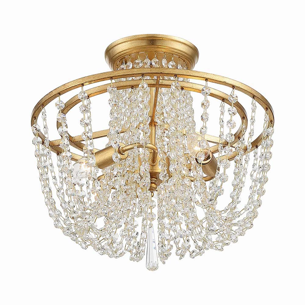 Arcadia Semi Flush Mount Ceiling Light in Detail.