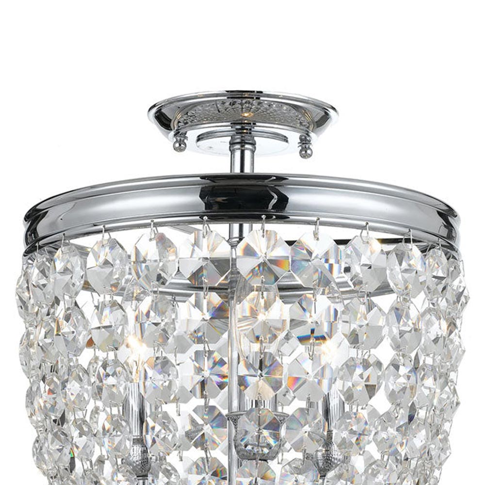 Archer Semi Flush Mount Ceiling Light in Detail.