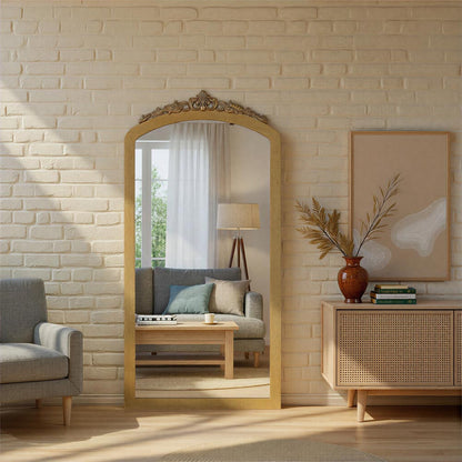 Arden Floor Mirror in living room.
