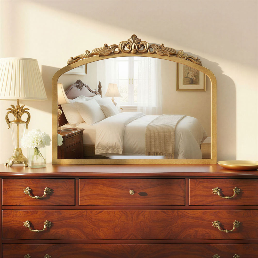 Arden Mirror in bedroom.