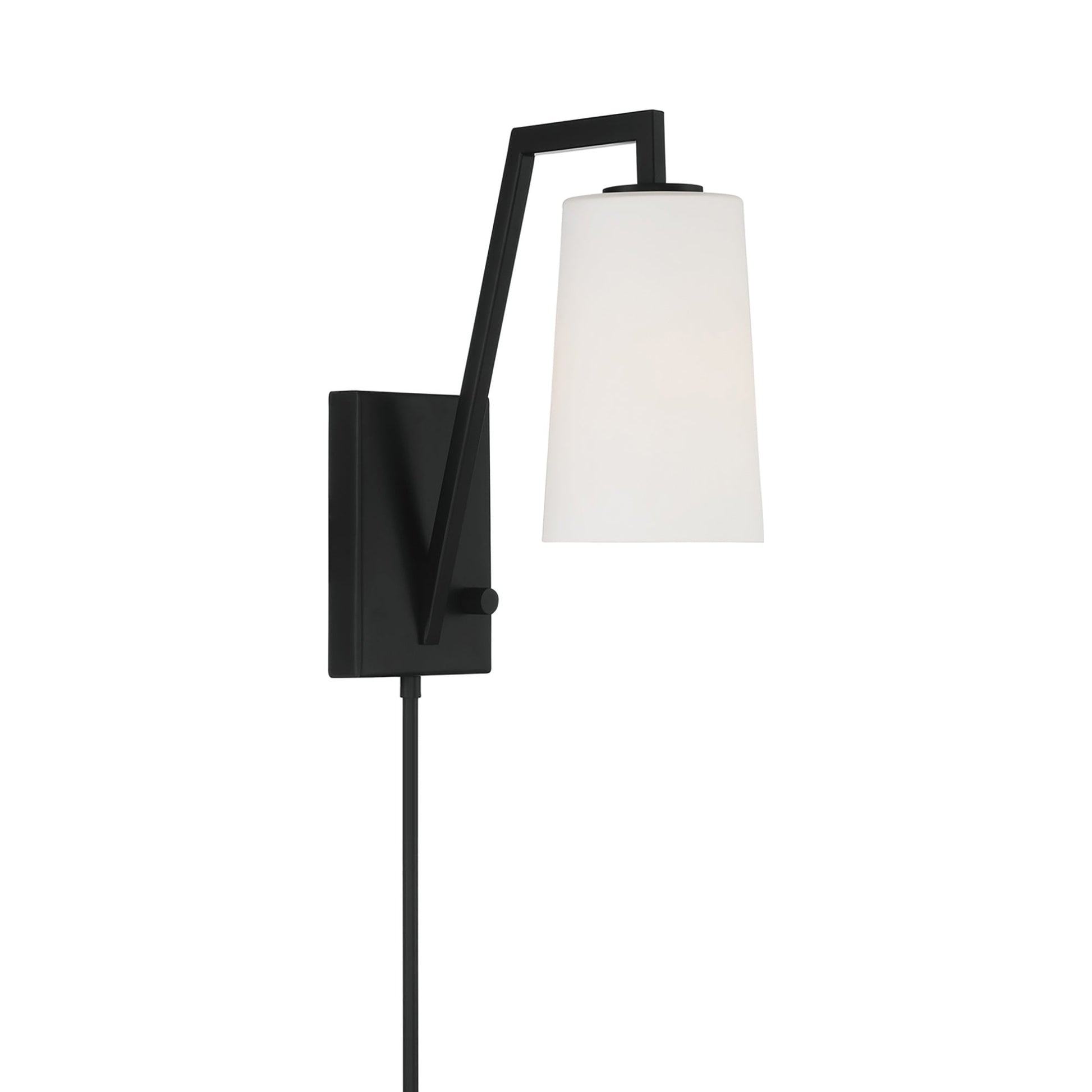 Avon Wall Light in Matte Black.
