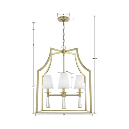 Baxter Chandelier - line drawing.