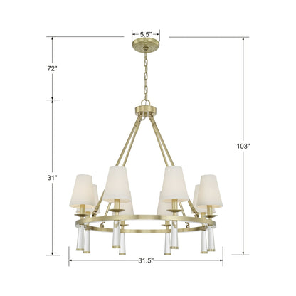 Baxter Chandelier - line drawing.