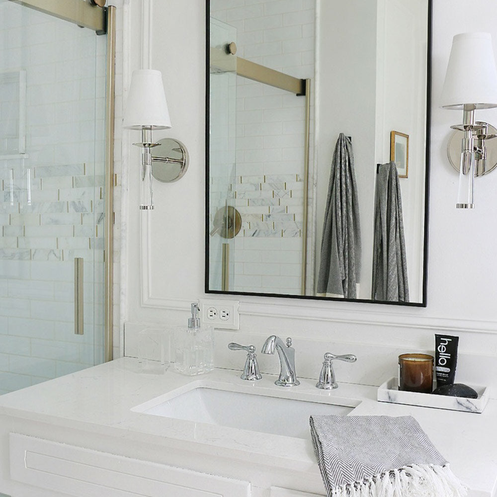 Baxter Wall Light in bathroom.