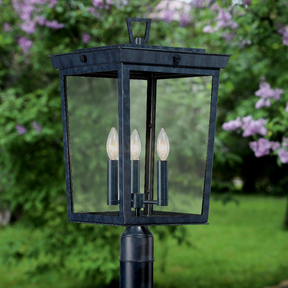 Belmont Outdoor Post Light in Outside Area.