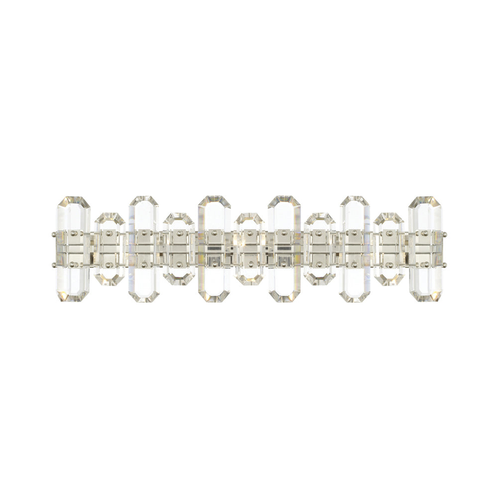 Bolton Bath Wall Light in Polished Nickel.