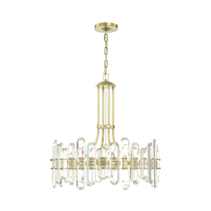 Bolton Chandelier in Aged Brass (8-Light).