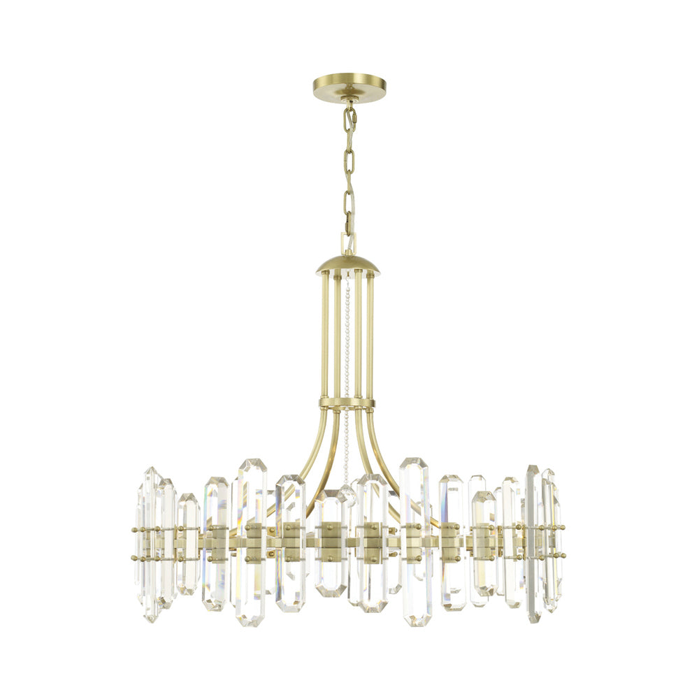 Bolton Chandelier in Aged Brass (12-Light).