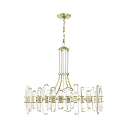 Bolton Chandelier in Aged Brass (12-Light).