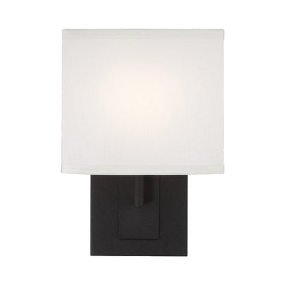 Brent Wall Light in Black Forged (10-Inch).