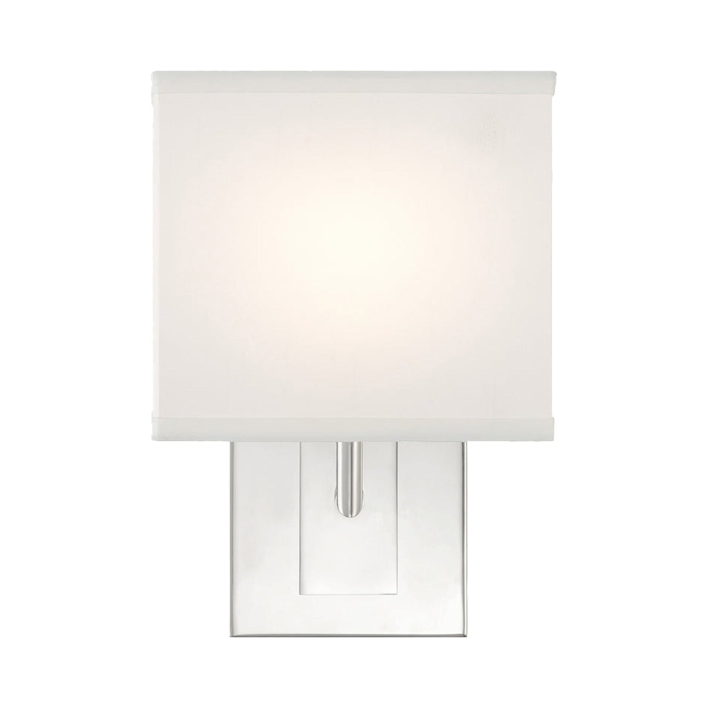 Brent Wall Light in Polished Nickel (10-Inch).